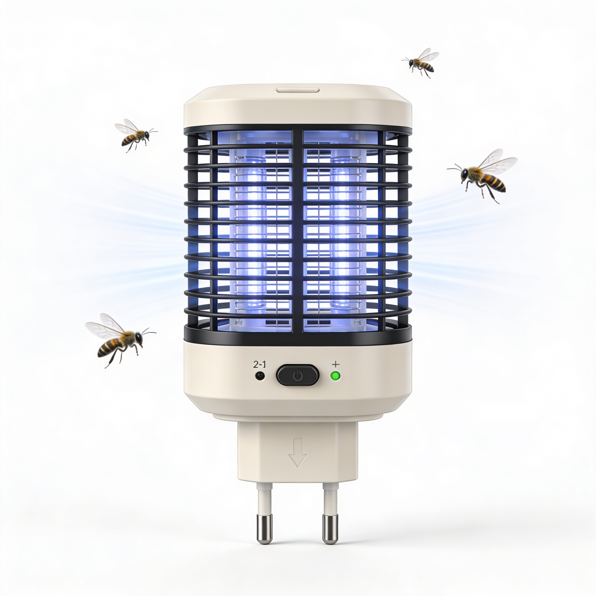 PottedPlantWorld 2-in-1 Indoor Plug-in Flying Insect and Fruit Fly Trap with 6 Glue Cards for Gnat, Moth, and Mosquito Control