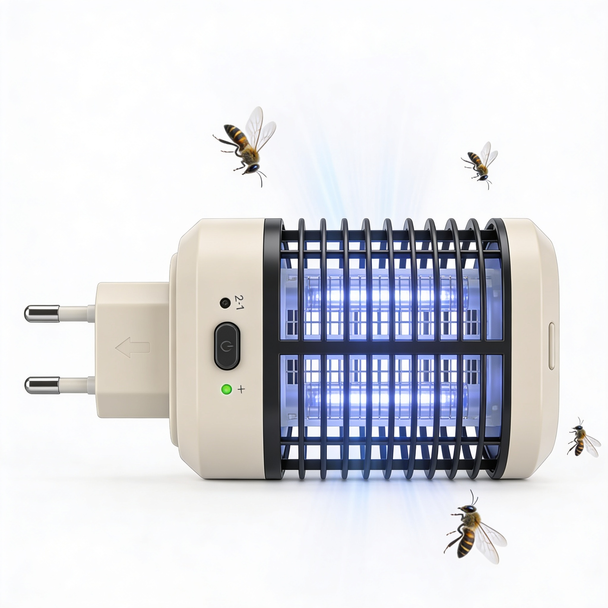 PottedPlantWorld 2-in-1 Indoor Plug-in Flying Insect and Fruit Fly Trap with 6 Glue Cards for Gnat, Moth, and Mosquito Control
